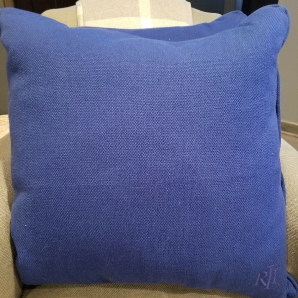 Set of 2 Ralph Lauren Royal Blue Pillow 20" x 20"